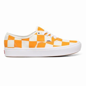 Férfi Vans Half Big Checker ComfyCush Authentic Tornacipő VA2960435 Sárga/Kék